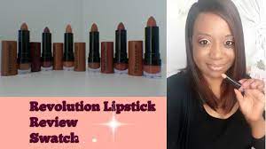 revolution lipstick review and swatches