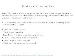 Cover Letters For Administrative Assistants Sample Cover Letter For