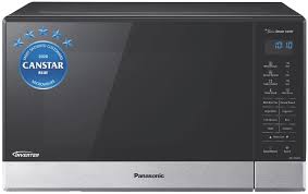 It has a removable shelf, and a see through drop down door. Panasonic Nn St665bqpq 32l Inverter Sensor Microwave Black Stainless Steel At The Good Guys