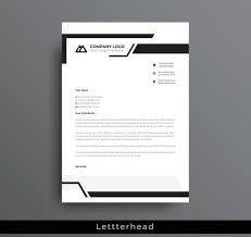 clean business style letterhead design