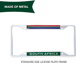 south africa flag license plate frame