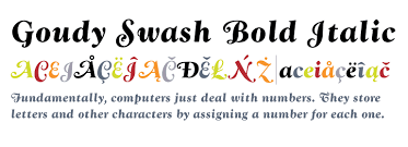 Goudy Swash Bold Italic Fonts Com