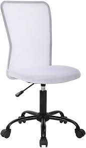Buy small office chair at astoundingly low prices without compromising quality. Amazon Com Simple Office Chairs Ergonomic Small Cute Mesh Office Chair Armless Lumbar Support For Home Office Chair Cheap Chic Modern Desk Pc Chair White Mid Back Adjustable Swivel Kitchen Dining