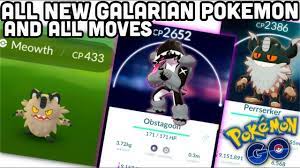 All moves for new Galarian Pokemon in Pokemon GO | Obstagoon + Perrserker |  This is looking good - YouTube