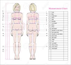 Body Measurement Chart For Sewing Pdf Blank Body Measurement