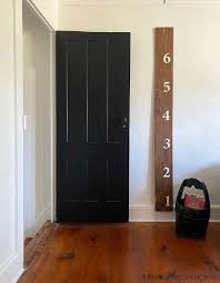 painted black doors in our colonial