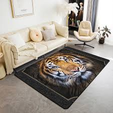 yst tiger area rug 5x7 for bedside 3d