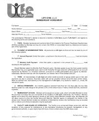 11 Gym Membership Contract Examples Word Docs Pages Examples