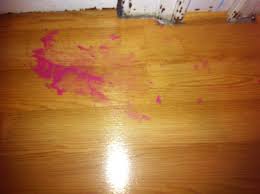 remove nail polish from hardwood floors