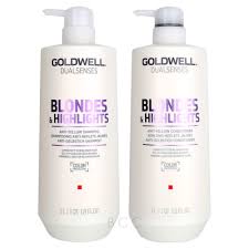 Uv protection is a big factor in hair damage and color oxidation. Goldwell Dualsenses Blondes Highlights Liter Shampoo Conditioner Set Beauty Care Choices