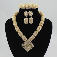 nigerian wedding jewelry set dubai gold