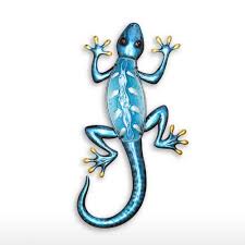 Blue Gecko Wall Hanging Animal Wall Art