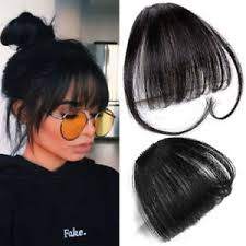 Our stylist reveals the best types of bangs for thin hair, and shows flattering haircuts and hairstyles with fringe for thin & fine hair. Women Thin Neat Air Bangs Human Hair Extensions Clip In Fringe Front Hair Piece Ebay