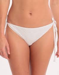 Anya Crochet Tie Side Bikini Bottom White