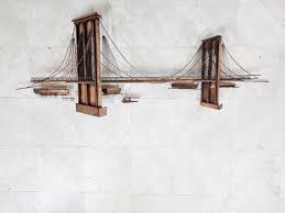 Wall Sculpture Of The Brooklyn Bridge