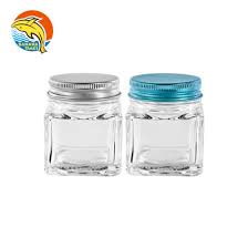 glassware clear glass food storage jar