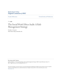 pdf the social work ethics audit a