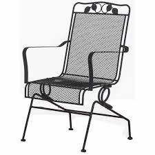 Spring Motion Wrought Iron Chair