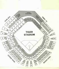 Vintage Tiger Stadium Seating Chart
