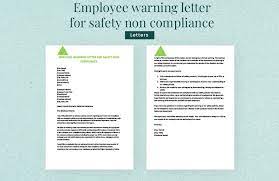 employee warning letter for safety non