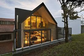 gabled roof jazzes up minimalist y