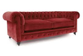 3 seat vintage velvet chesterfield sofa