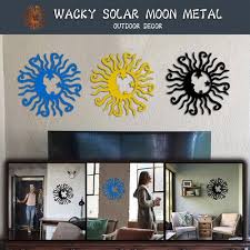 Wacky Solar Moon Metal Wall Art Steel