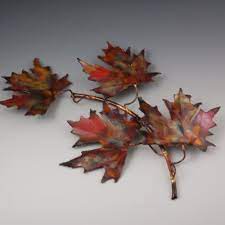 Metal Wall Artcopper Maple Leaf Fall