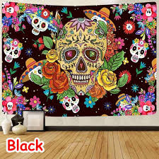 Mexican Tapestry Day Of The Dead
