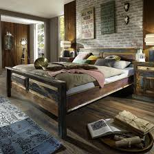 reclaimed wooden super king bed