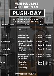 push and pull workout schedule