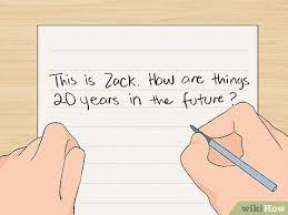 write a letter to your future self