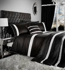 Black Bed Sheets Tufted Headboard And