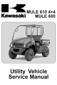All of the manual listed below are full factory service manuals with hundreds of pages containing step by step instructions, full wiring diagrams and detailed illustrations on how to repair. Kawasaki Mule 610 4 4 Service Manual Pdf Download Manualslib