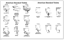 genuine replacement toilet parts