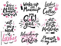 beauty make up e hand lettering