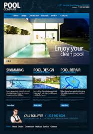 Website Templates Maintenance Services Swimming Pool