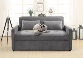 Serta Grey Casual Microfiber Queen Sofa