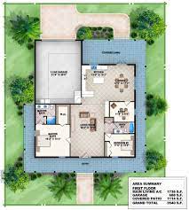 2 bed house plan with wraparound porch