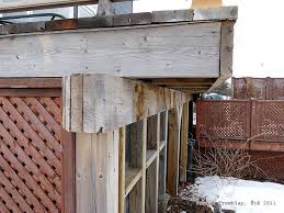 raised deck frame joists hangers and