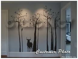 Trees With Deer Wall Decals Home