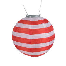 Allsop Glow 10 In Red And White Stripe