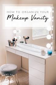 makeup vanity organization everything