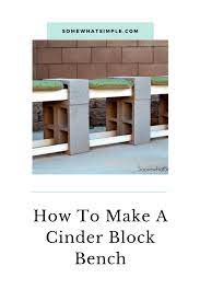 diy cinder block bench only 4