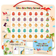 Potty Training Chart For Toddler Dinosaur Design Magnetic