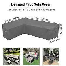 Bosking Patio Sofa Cover L Shaped