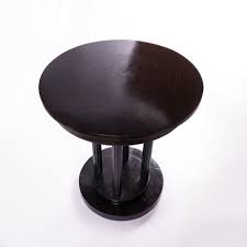 Vintage Art Deco Black Side Table For