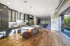 Contemporary Kitchen Hardwood Floors