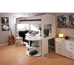 Great space saver as it combines a bed, bookshelf, computer desk in one. Stompa Combo Kids White Highsleeper Bed With Sofa Bed Desk Shelving And Storage Special Offer Loft Bed Plans White Loft Bed College Loft Beds