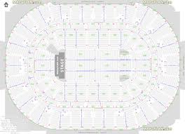 Honda Center Detailed Seat Row Numbers End Stage Concert